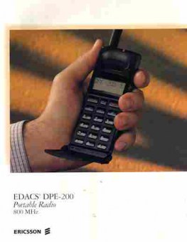 Буклет Ericsson EDACS DPE-200 Portable Radio 800 MHz, 55-291, Баград.рф